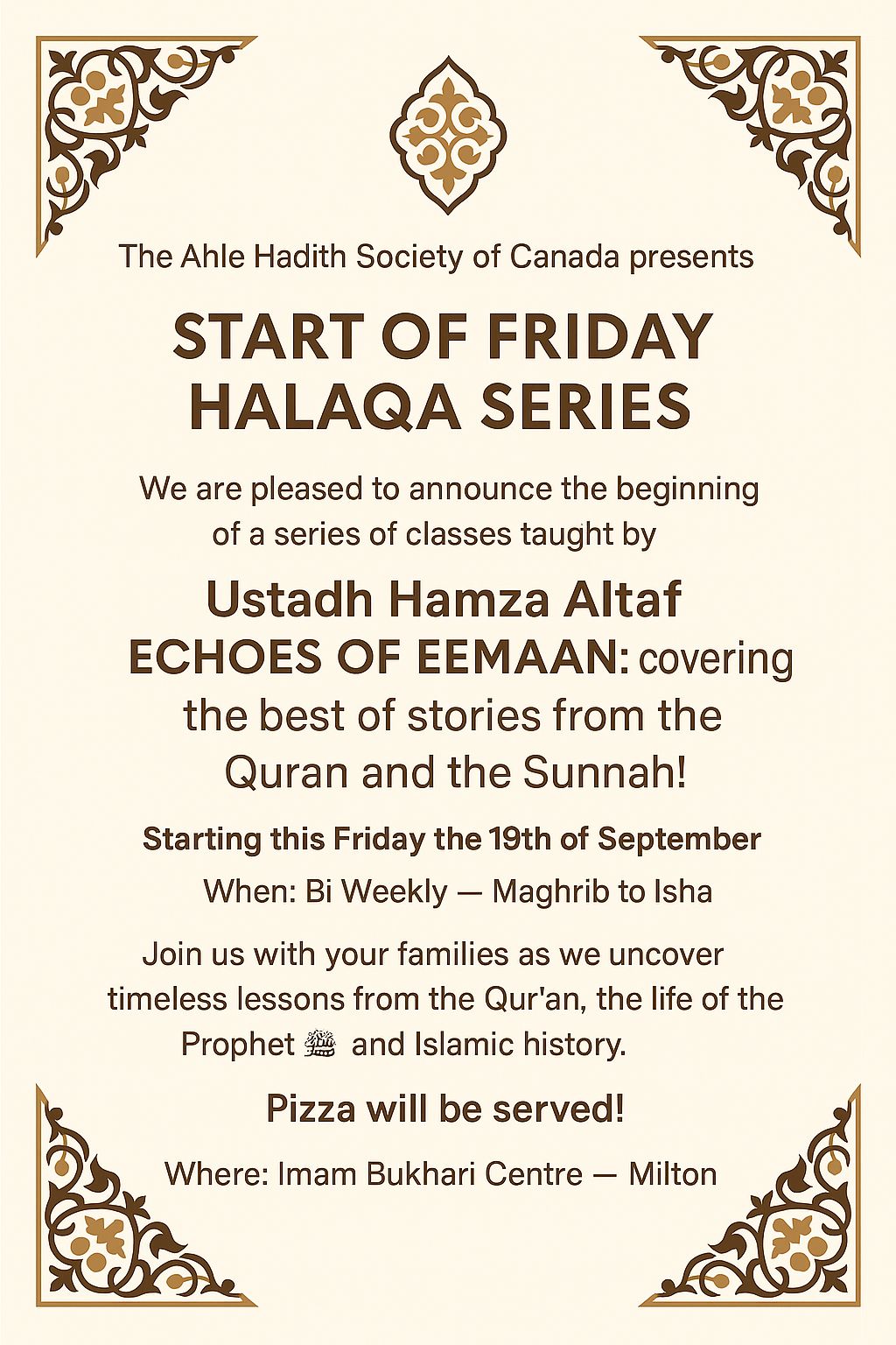 Friday Halaqa Series