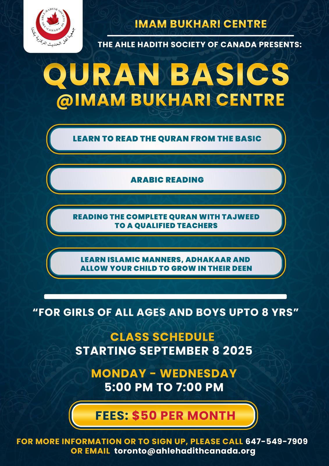 Quran Basics Program